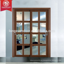 Puertas corredizas de cristal de entrada con puertas de deslizamiento de entrada personalizadas, con doble vidrio helado